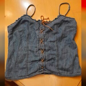 Small Demin Blue Jean Top